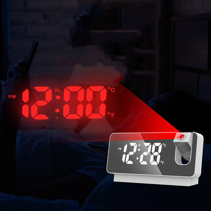 NovaTime Projektionswecker Mit LED Spiegelanzeige Und Snooze - Hobbyfy