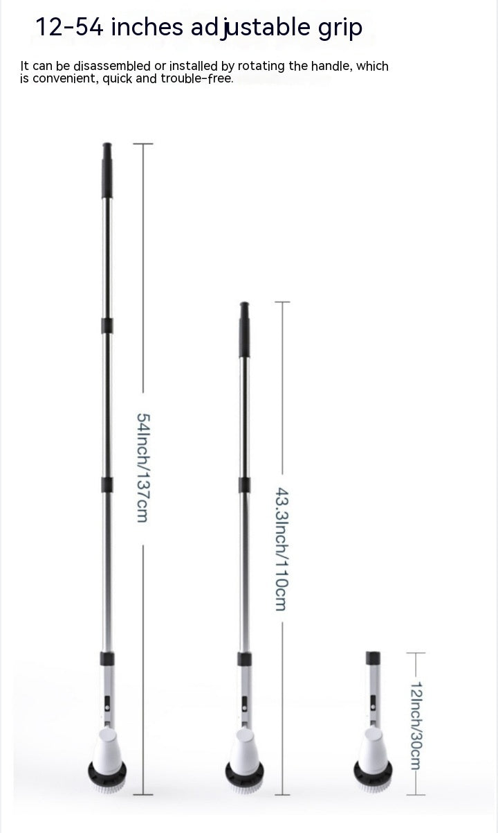Kabellose Elektro-Reinigungsbürste 7-in-1 Mit Langem Griff - Hobbyfy