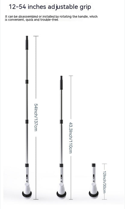 Kabellose Elektro-Reinigungsbürste 7-in-1 Mit Langem Griff - Hobbyfy