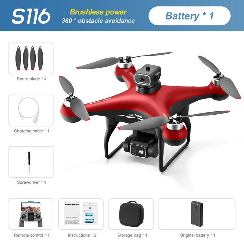 S116 Brushless Drohne Mit Vier Wege Hindernisvermeidung HD Aufnahmen - Hobbyfy