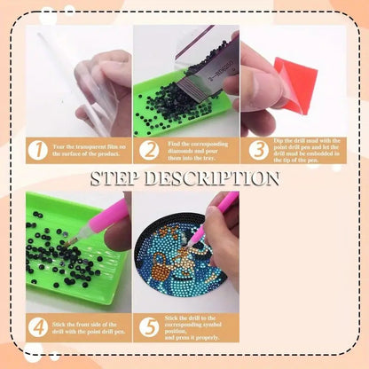 Diamantmalerei DIY Art Set für Untersetzer - Hobbyfy