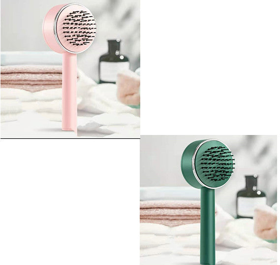 AirLux Langstiel Haarbürste Mit Luftkissen Kopfhautmassage Kompakt