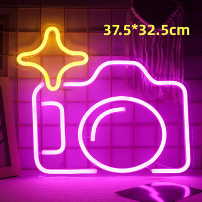 LED Neon Leuchte Wand Spaceman Planet Motiv Innen & Außen - Hobbyfy