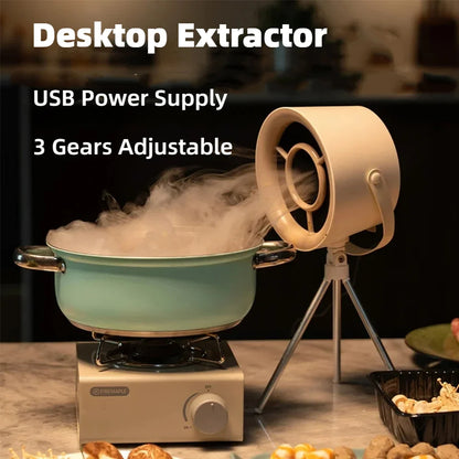 USB Dunstabzug Tragbarer Mini Küchenhaube - Hobbyfy