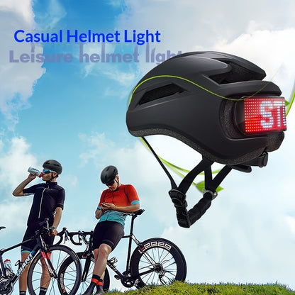 LED Display Helm Für Fahrradfahrer Sichtbarkeit & Sicherheit - Hobbyfy