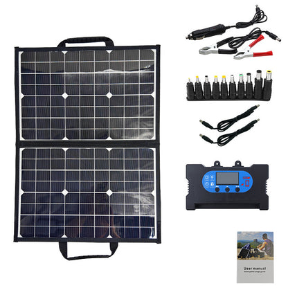 40W Monokristall Foldbares Solarmodul 18V Notfall Ladegerät - Hobbyfy
