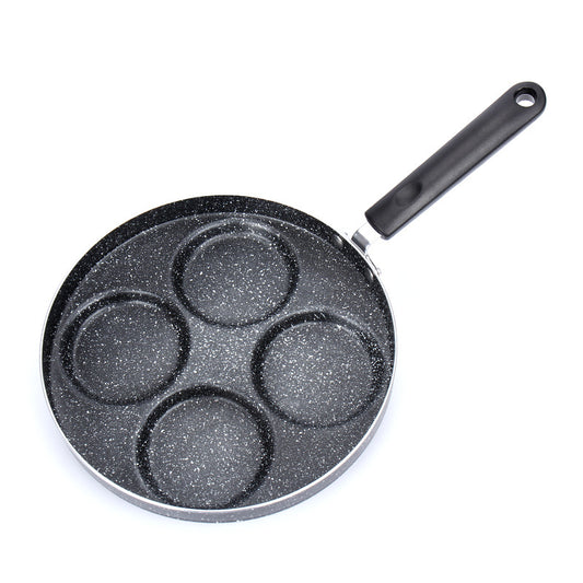 Eierpfanne Antihaft Pfannkuchenpfanne 4 Tassen Gasherd Gleichmäßige Hitzeverteilung - Hobbyfy
