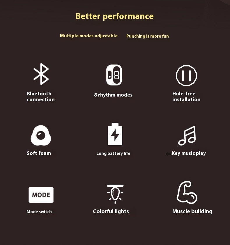 Reaktions Trainer Musik Boxen Mit LED Licht Und 6 Zielpunkten