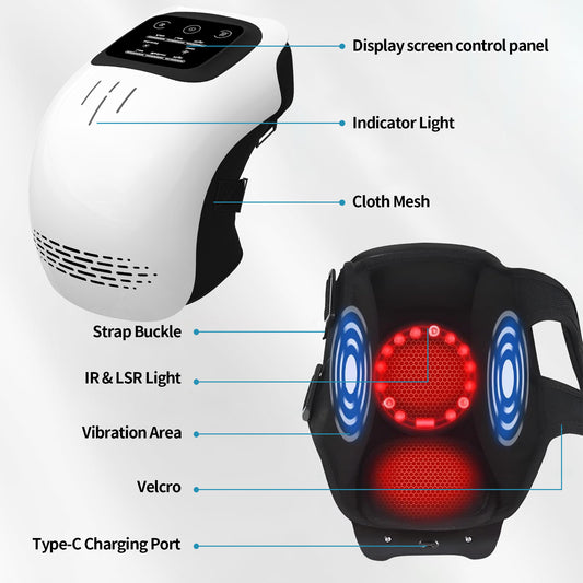 KnieCare Massagegerät Wärme Knetmassage Und Vibrationsfunktion - Hobbyfy