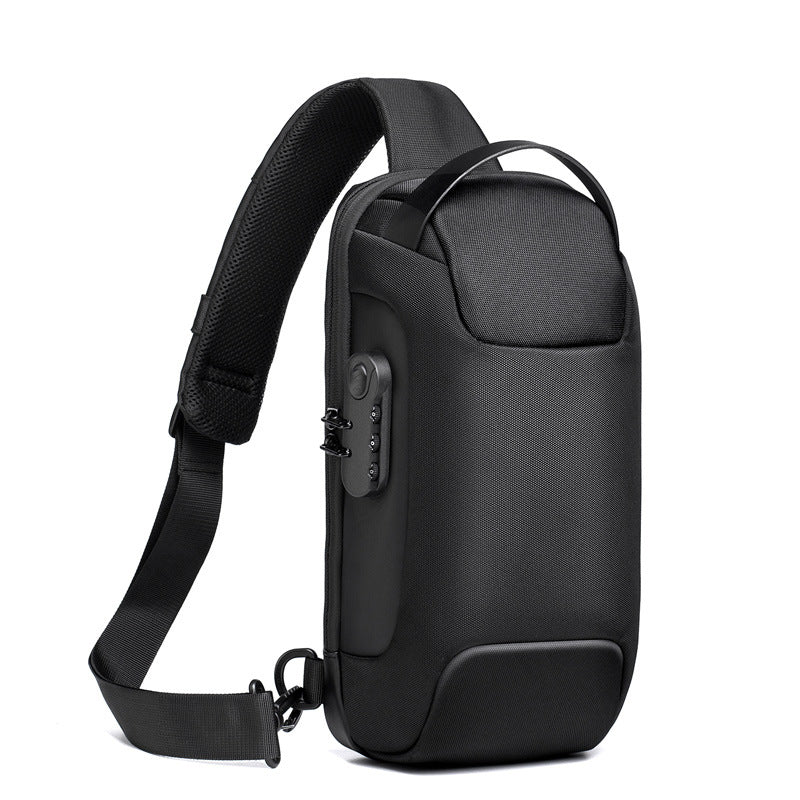 SafeGuard Wasserfest USB-Lade Diebstahl-Schutz Umhängetasche Oxford - Hobbyfy