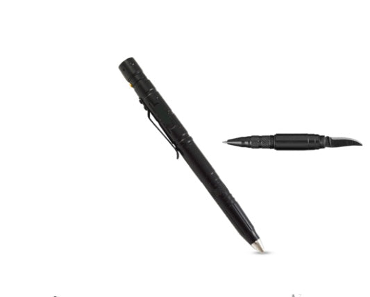 AluTech Taktischer Multifunktionsstift Mit LED Beleuchtung - Hobbyfy