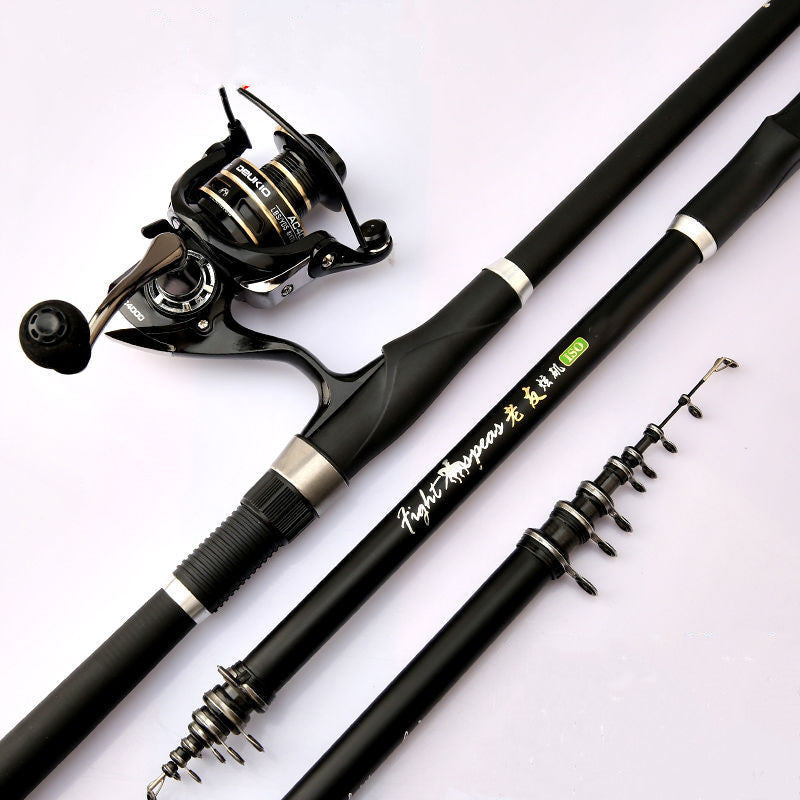 Carbon Angelrute 7Teilige Leichte Präzise Küsten Und Felsenangeln Für Große Fische - Hobbyfy