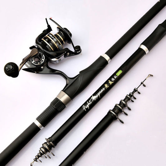 Carbon Angelrute 7Teilige Leichte Präzise Küsten Und Felsenangeln Für Große Fische - Hobbyfy
