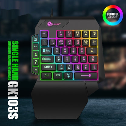 Luminous Gaming Einhand Mechanische Tastatur Beleuchtet Kompakt