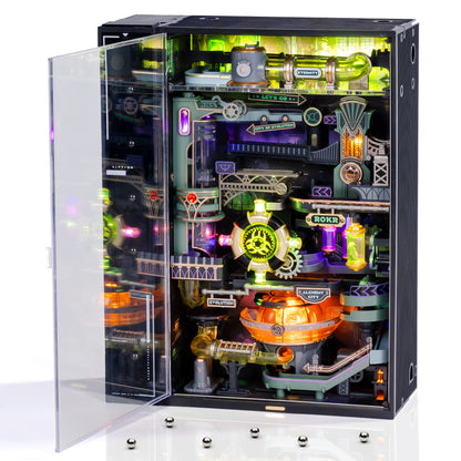 ROKR DIY Alchemist City Pinball Track Bausatz mit LED