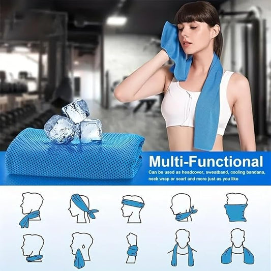 Kühlhandtuch Outdoor Fitness Schnelles Trocknen Erfrischend - Hobbyfy