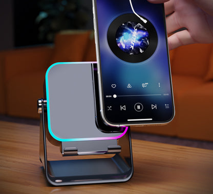 NovaTech All-In-One Faltbare Handy-Halterung mit Kabellosem Lautsprecher - Hobbyfy