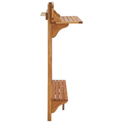 Balkon Stehtisch Aus Akazienholz 90x37x122,5 Zentimeter Wetterfest - Hobbyfy