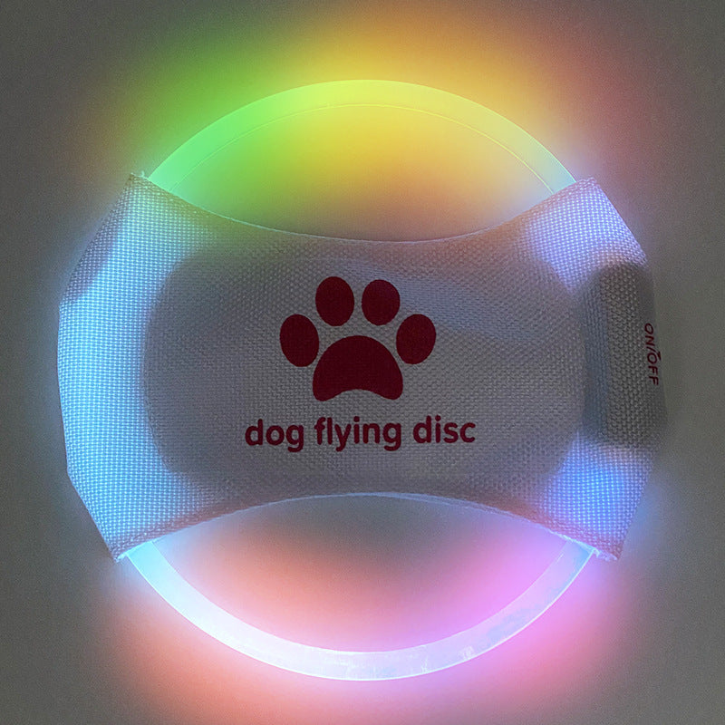 LED Frisbee Hundespielzeug USB Aufladbar Nachtspiel Leuchtend Sichtbar Für Training Und Spiel - Hobbyfy