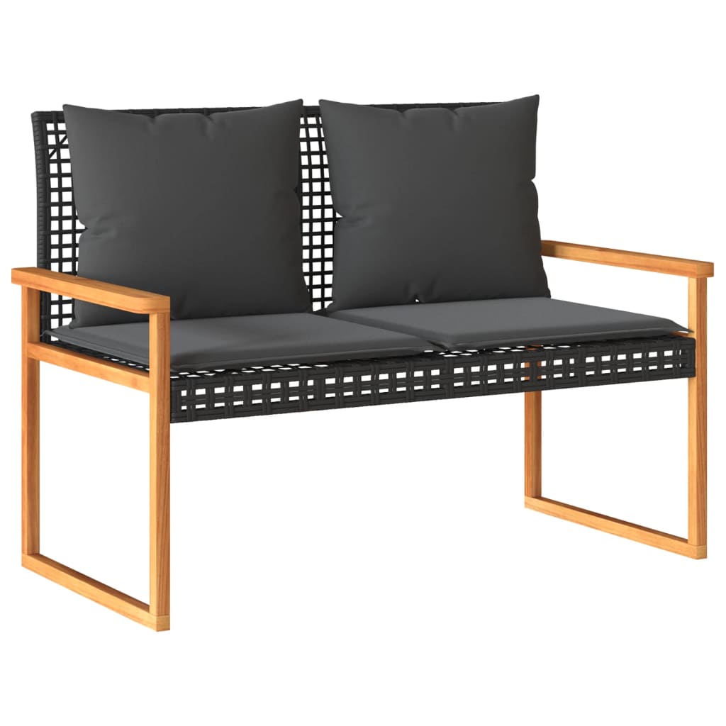 4-Teilige Gartenlounge Mit Kissen Aus Poly-Rattan Wetterfest - Hobbyfy