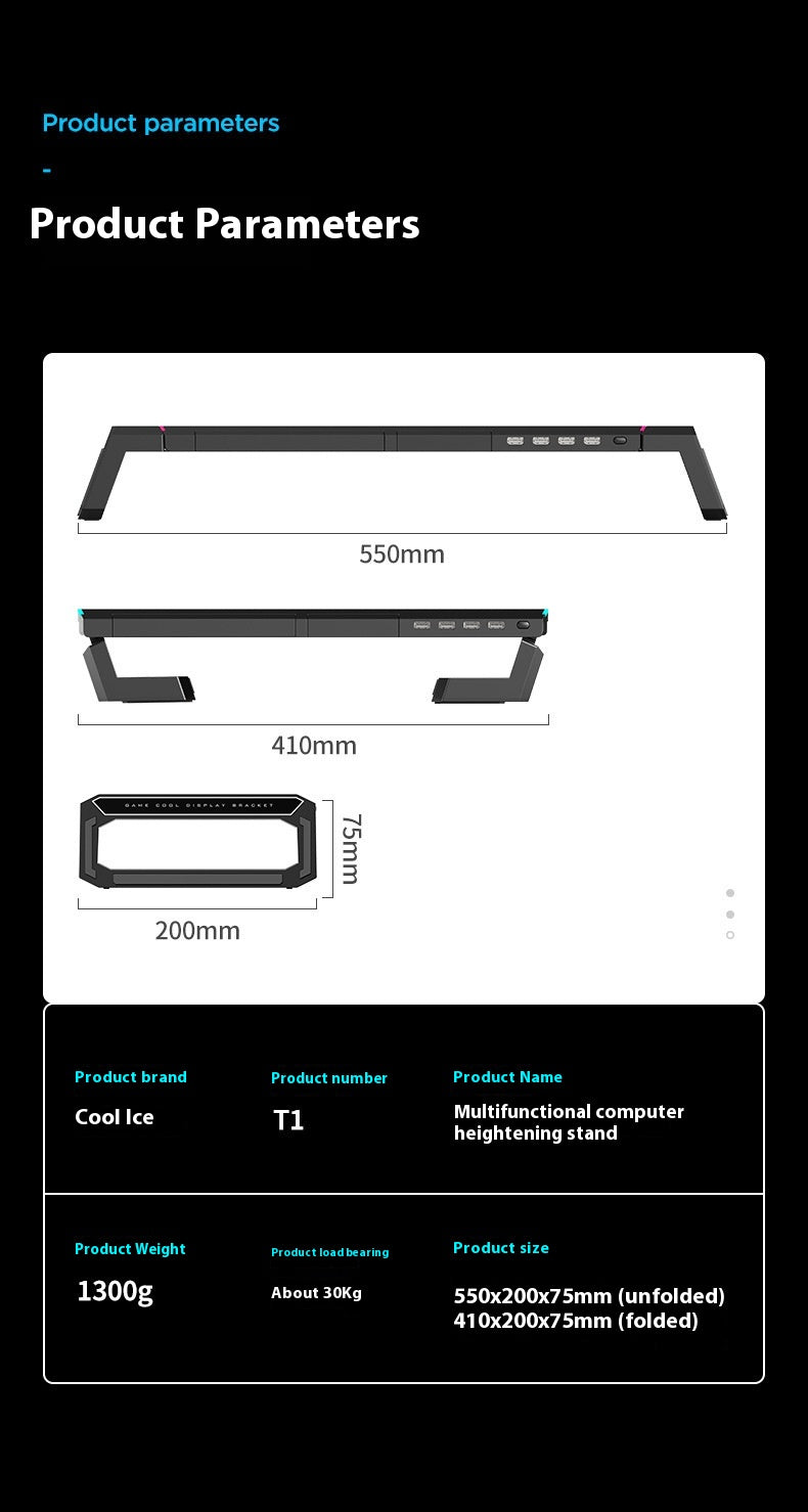 Laptopständer Ergonomisch Universell Verstellbar Mit Pad Basis