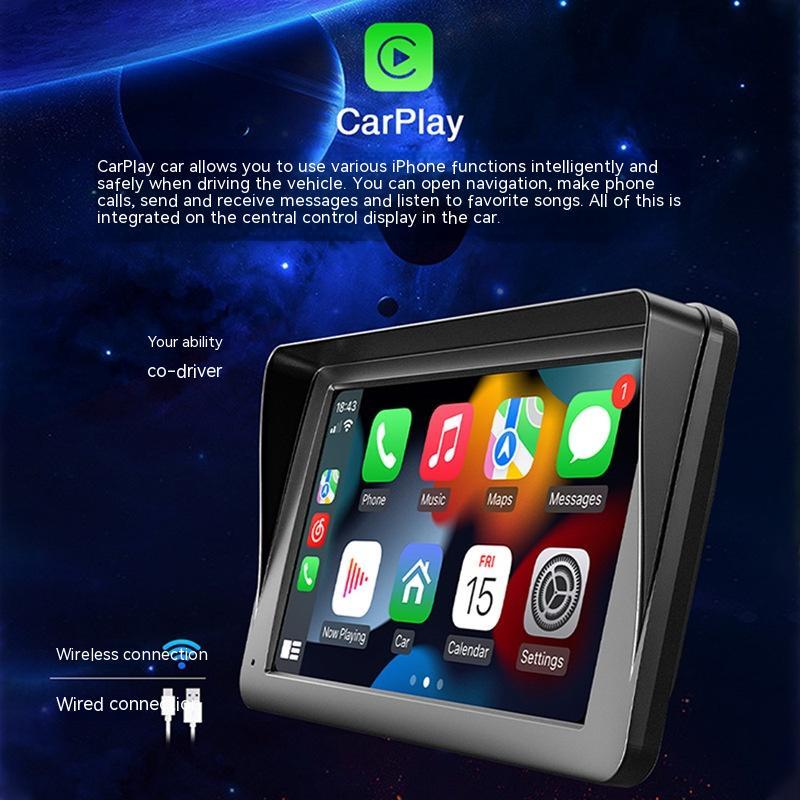 Apple 7-Zoll Kabellos CarPlay Tragbares Display Mit IPS-Touchscreen - Hobbyfy
