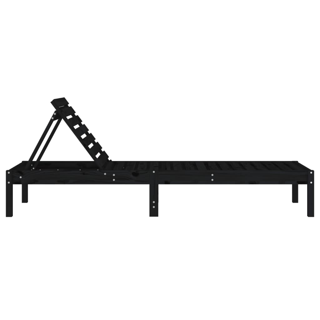 Zwei Sonnenliegen Aus Massivholz Mit Verstellbarer Rückenlehne - Hobbyfy