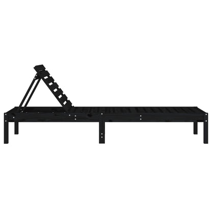Zwei Sonnenliegen Aus Massivholz Mit Verstellbarer Rückenlehne - Hobbyfy