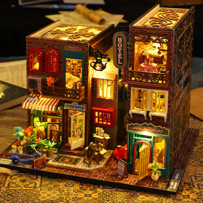 DIY Cottage Scarborough Buchstand Miniatur Kunsthaus Geschenk - Hobbyfy