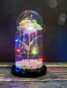 Ewige Rose In Glasflasche Mit Glaskuppel Hochzeitsdeko - Hobbyfy