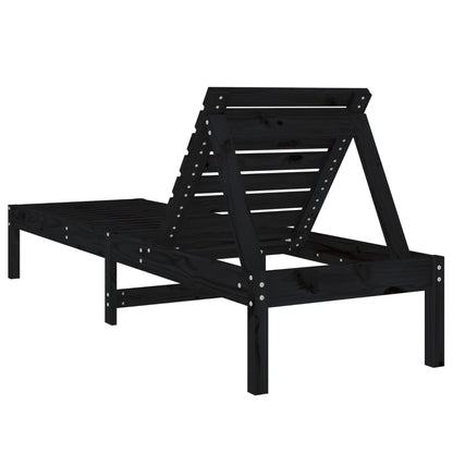 Zwei Sonnenliegen Aus Massivholz Mit Verstellbarer Rückenlehne - Hobbyfy
