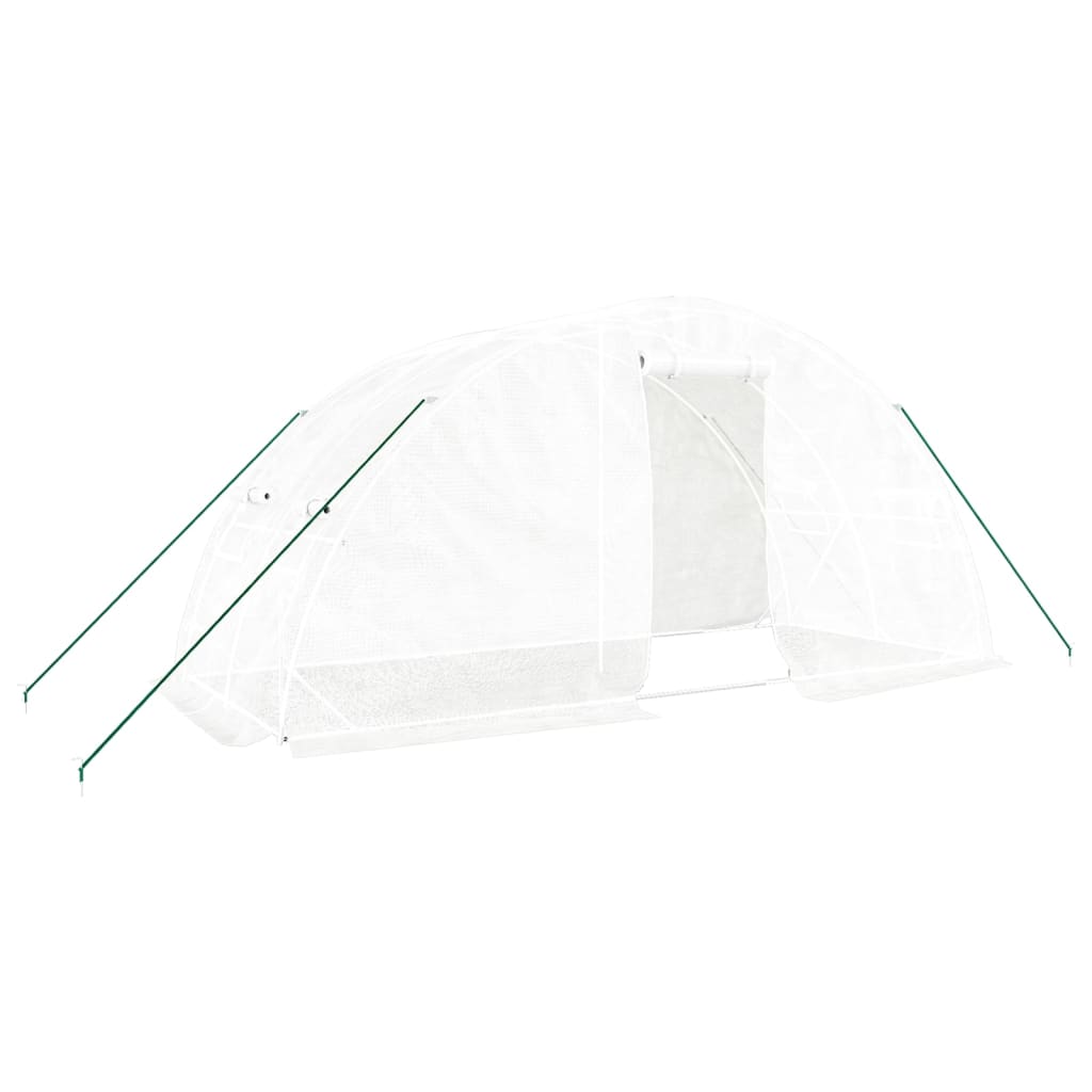 Gewächshaus Stahlrahmen 10 m2 Nutzfläche 5 x 2 x 2,3 m - Hobbyfy