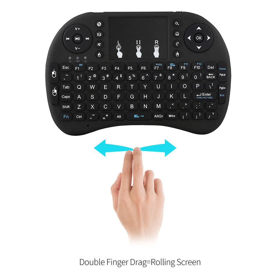 Kabellose Mini Tastatur Mit Touchpad QWERTY 92 Tasten - Hobbyfy