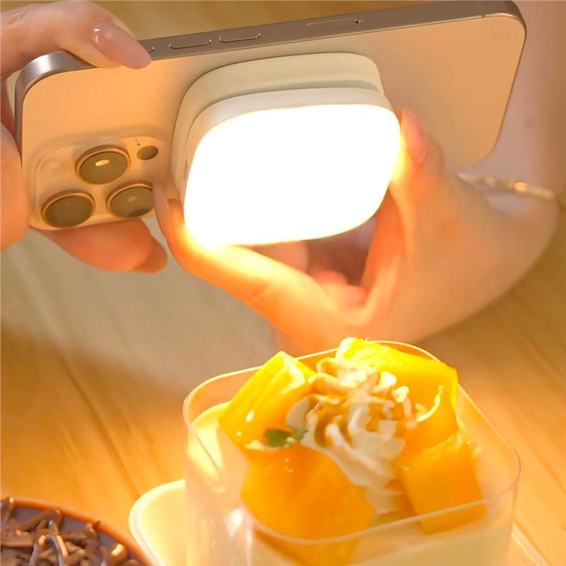 LuminaStream Kompakte Smartphone Beleuchtung Magnet Saugnapf Halterung - Hobbyfy