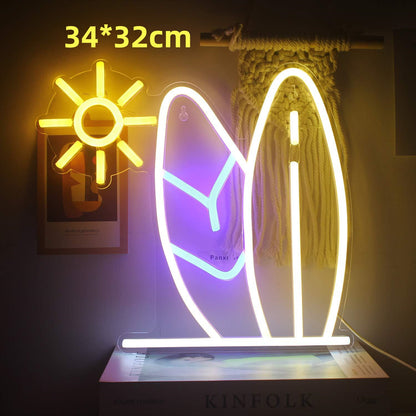 LED Neon Leuchte Wand Spaceman Planet Motiv Innen & Außen - Hobbyfy