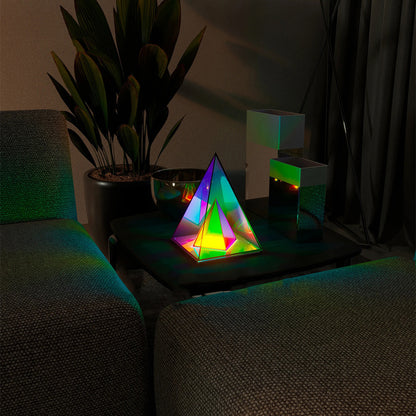 LumenArt Acryl-Lichtwürfel LED Farbwechsel Tischlampe 24x22x22 cm - Hobbyfy
