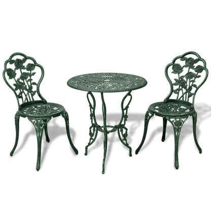 Gussaluminium Bistro-Set, 3-Teilig, Wetterfest, Standfest - Hobbyfy