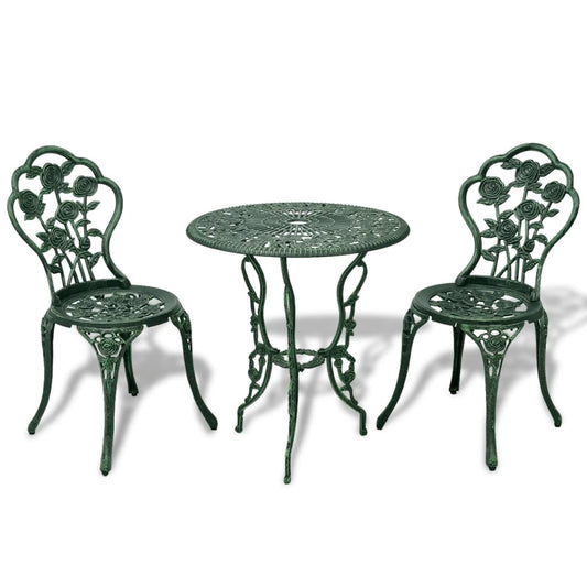 Gussaluminium Bistro-Set, 3-Teilig, Wetterfest, Standfest - Hobbyfy