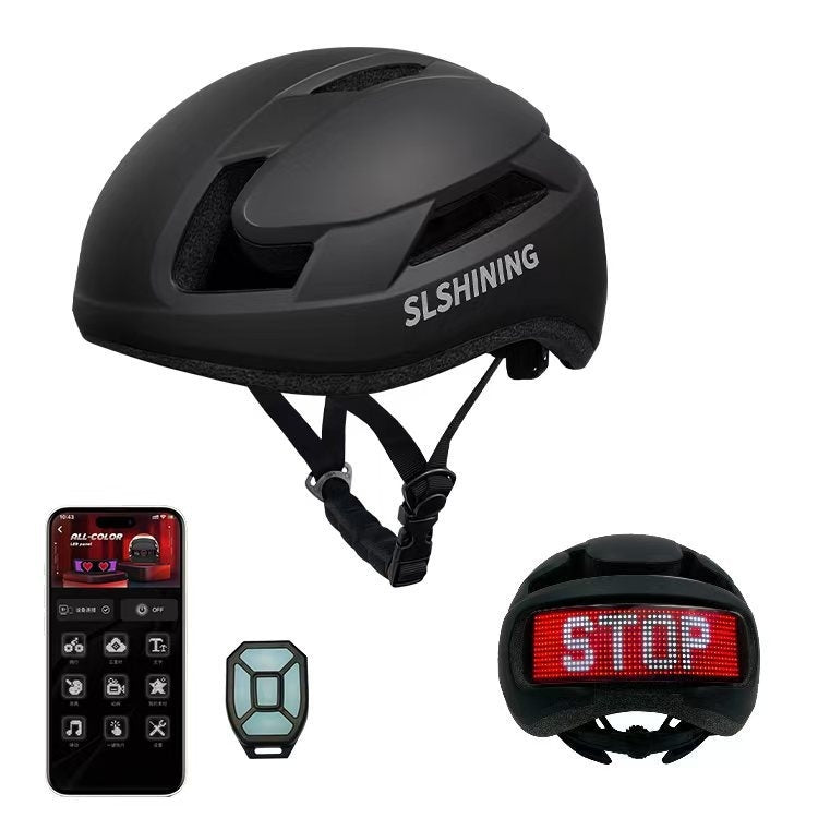 LED Display Helm Für Fahrradfahrer Sichtbarkeit & Sicherheit - Hobbyfy