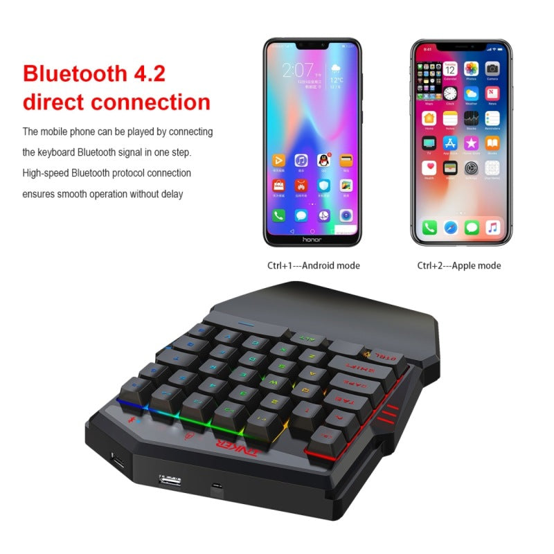 Throne One Gaming Tastatur Maus Set Kompakt Mit Bluetooth 4 2 FPS - Hobbyfy
