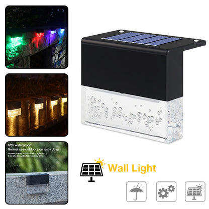 Lumina Solar Amber RGB LED Wasserdicht Außen Licht Für Treppen Zaun