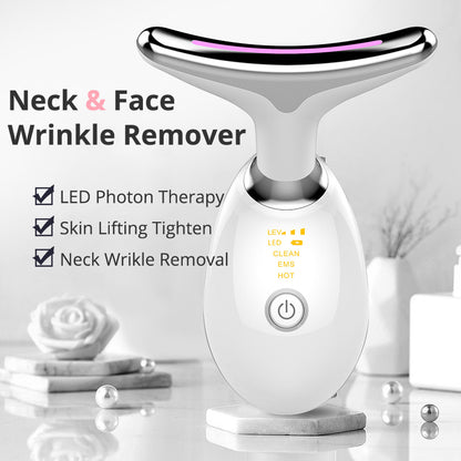 EMS DermLift Mikrocurrent Wärme Nackenlift LED Lichttherapie - Hobbyfy