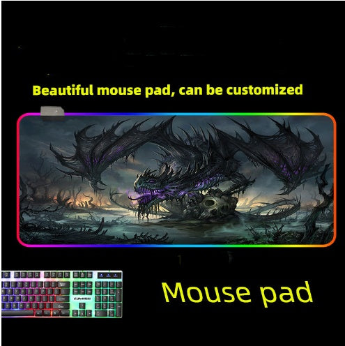 Gaming RGB Mausmatte Mit LED Beleuchtung Für Gaming Und Büro - Hobbyfy