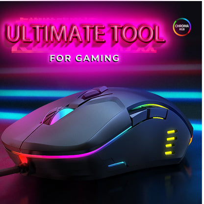 Kabelgebundene Gaming-Maus Mit Makros Und RGB-Beleuchtung
