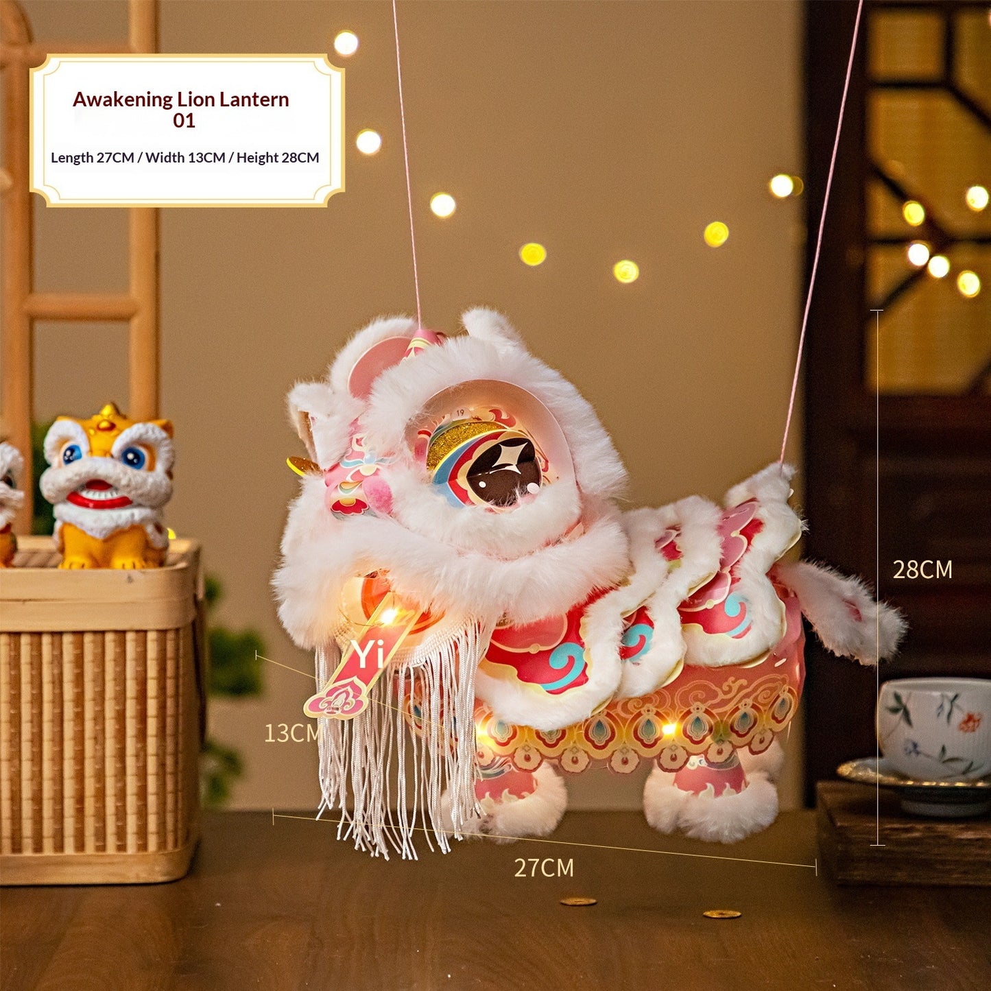 DIY Neujahrs Trend Löwentanz Laternen Bastelset Handgefertigte Kunstwerke
