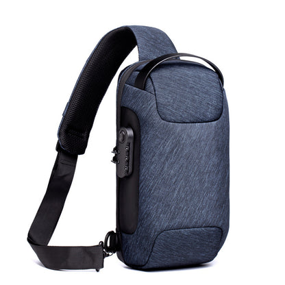 SafeGuard Wasserfest USB-Lade Diebstahl-Schutz Umhängetasche Oxford - Hobbyfy