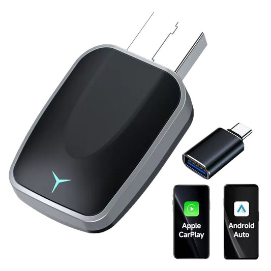 Kabelloser CarPlay Android Auto Adapter Aluminiumgehäuse - Hobbyfy