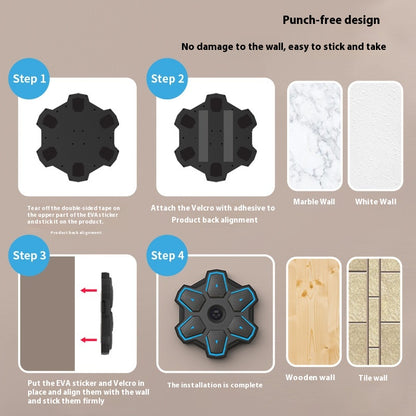 Reaktions Trainer Musik Boxen Mit LED Licht Und 6 Zielpunkten