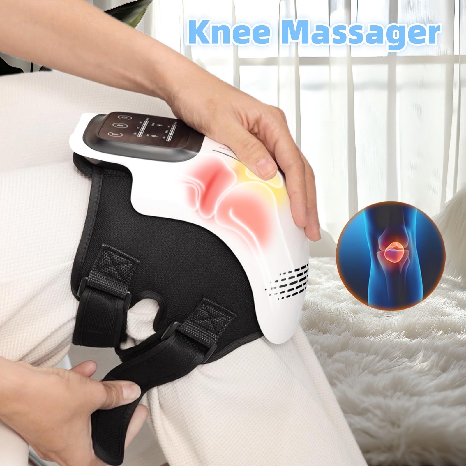 KnieCare Massagegerät Wärme Knetmassage Und Vibrationsfunktion - Hobbyfy