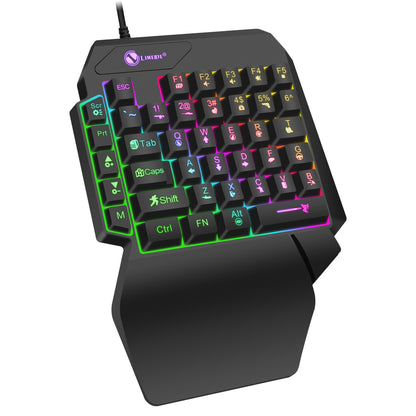 Luminous Gaming Einhand Mechanische Tastatur Beleuchtet Kompakt